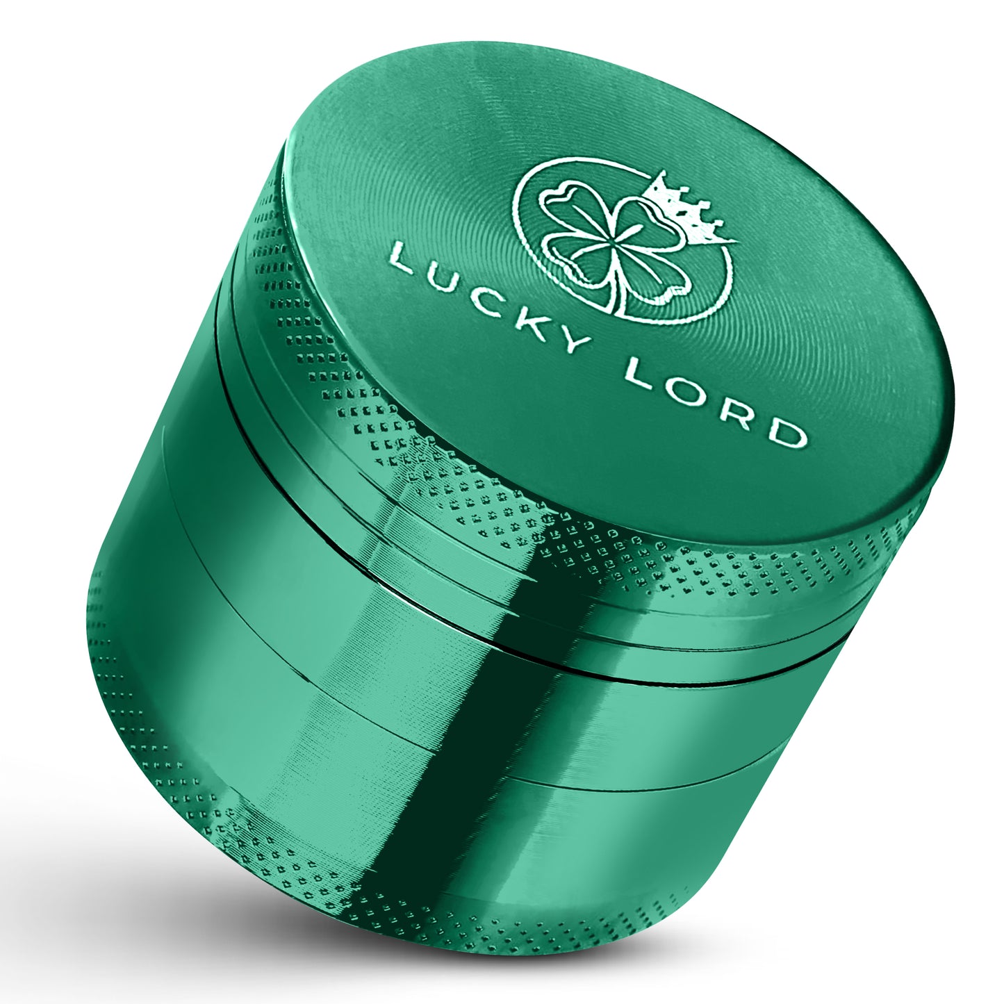 Lucky Lord Spice Herb Tobacco Grinder 2.5 Inch 4 Piece Crusher Aluminum Grinder