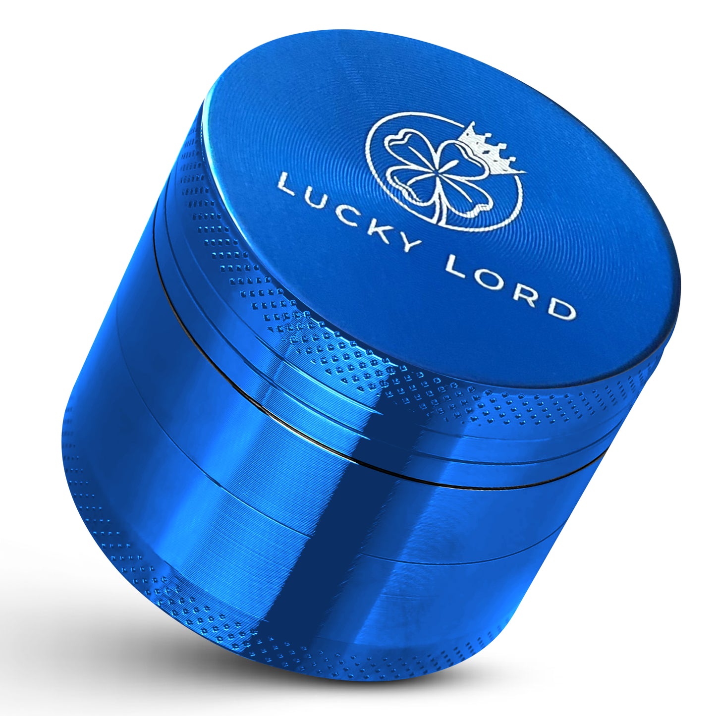 Lucky Lord Spice Herb Tobacco Grinder 1.5 Inch 4 Piece Crusher Aluminum Grinder