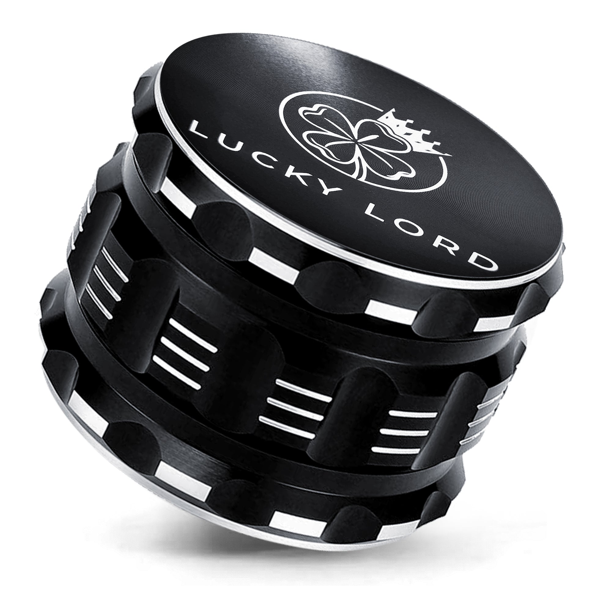 Lucky Lord Spice Herb Tobacco Grinder 2.5 Inch 4 Piece Crusher Aluminum Grinder - Lucky Lord LLC